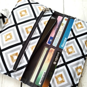 Geometriai mintás pénztárca - táska & tok - pénztárca & más tok - pénztárca - női pénztárca - Meska.hu