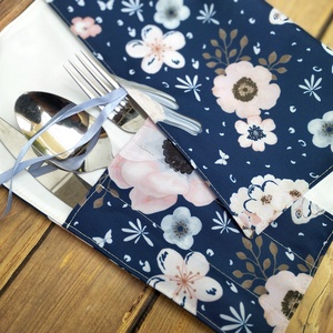 Madaras -virágos evőeszköztartó - Meska.hu