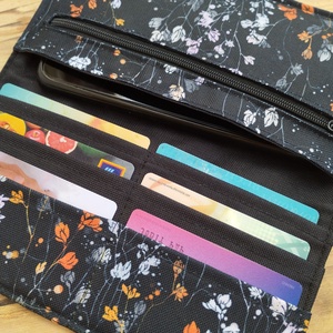 Virágos pénztárca - táska & tok - pénztárca & más tok - pénztárca - női pénztárca - Meska.hu