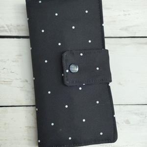 Fekete pöttyös pénztárca, Táska & Tok, Pénztárca & Más tok, Pénztárca, Női pénztárca, Varrás, MESKA