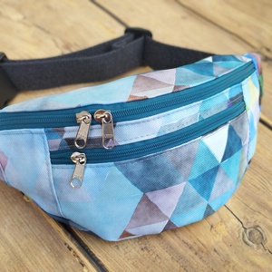 Türkiz gyerek övtáska , Táska & Tok, Övtáska, Varrás, MESKA