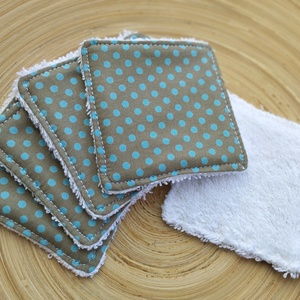 Szürke pöttyös arctisztító párnák, Szépségápolás, Arcápolás, Arctisztító korong, Varrás, MESKA