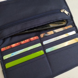 Sötétkék pénztárca - táska & tok - pénztárca & más tok - pénztárca - női pénztárca - Meska.hu