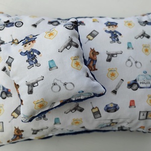Rendőrös párna levendulapárnával - otthon & életmód - babaszoba, gyerekszoba - gyerek díszpárna - Meska.hu