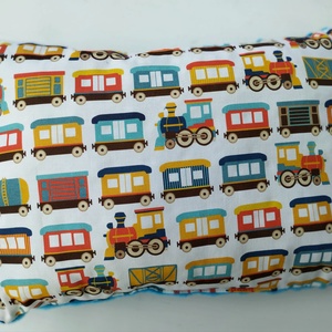 Vonatos párna levendulapárnával, Otthon & Életmód, Babaszoba, gyerekszoba, Gyerek díszpárna, Varrás, MESKA