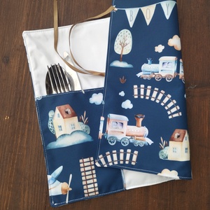 Vonatos evőeszköztartó - Meska.hu