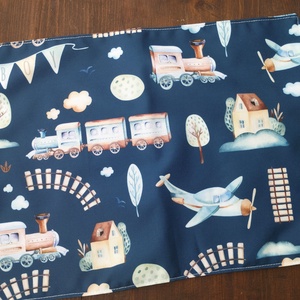 Vonatos evőeszköztartó - táska & tok - uzsonna- & ebéd tartó - evőeszköz tartó - Meska.hu