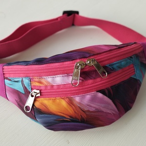 Ciklámen-kék gyerek övtáska  - Meska.hu