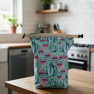 Dinnyés lunch bag - táska & tok - uzsonna- & ebéd tartó - ebéd tasak, doboz - Meska.hu