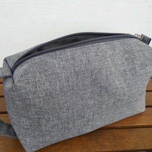 Szürke vízlepergetős neszesszer  - táska & tok - neszesszer - Meska.hu