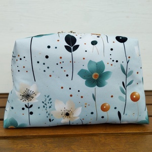 Virágos menta neszesszer - táska & tok - neszesszer - Meska.hu