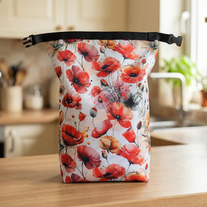 Pipacsos lunch bag - táska & tok - uzsonna- & ebéd tartó - ebéd tasak, doboz - Meska.hu