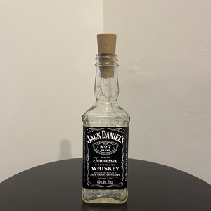 Jack Daniels világító üveg dekoráció - otthon & életmód - dekoráció - asztal és polc dekoráció - díszüveg - Meska.hu