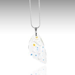 Csillagkép nyaklánc - üveg iparművészeti ékszer, Ékszer, Nyaklánc, Medálos nyaklánc, Üvegművészet, MESKA