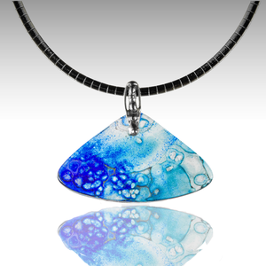 Kék alkímia üveg nyaklánc - ékszer - nyaklánc - medálos nyaklánc - Meska.hu