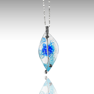 Az első fagy üveg iparművészeti nyaklánc - ékszer - nyaklánc - medálos nyaklánc - Meska.hu