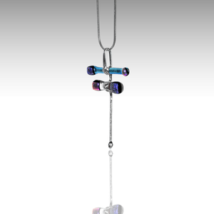 Végtelen szitakötő üveg nyaklánc, Ékszer, Nyaklánc, Medálos nyaklánc, Ékszerkészítés, Üvegművészet, MESKA