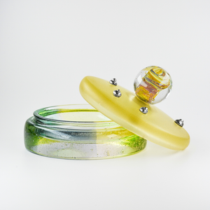 Galaxis ékszertartó üvegszelence, üvegöntéssel készült egyedi darab  - ékszer - ékszertartó - ékszerdoboz - Meska.hu