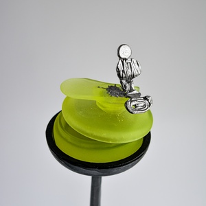 A nő csendje ékszertartó üvegszelence, üvegöntéssel készült egyedi darab  - ékszer - ékszertartó - ékszerdoboz - Meska.hu