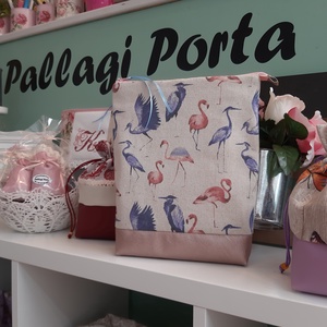 Könyvtok nyári flamingókkal  - otthon & lakás - papír írószer - könyv- és füzetborító - Meska.hu
