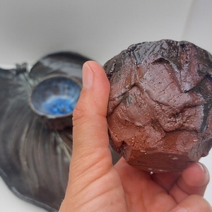 Éjkék mázas, egyedi kávéskészlet  - otthon & életmód - konyhafelszerelés, tálalás - tálalás - teás- és kávés pohár, készlet - Meska.hu