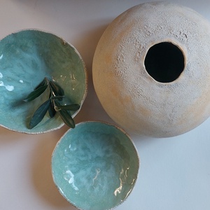 Egyedi, kerek váza - gömböc - otthon & életmód - dekoráció - virágdísz és tartó - váza - Meska.hu