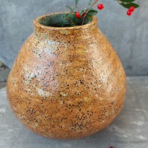 Nagy méretű, egyedi, kőhatású váza - otthon & életmód - dekoráció - virágdísz és tartó - váza - Meska.hu