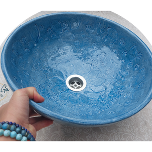 Egyedi, nagy méretű mosdótál - otthon & életmód - fürdőszoba - mosdótál - Meska.hu