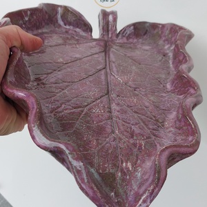 Egyedi, levél formájú nagy kínálótál - otthon & életmód - konyhafelszerelés, tálalás - tálalás - kínálótál - Meska.hu