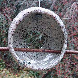Egyedi, függeszthető, kerek, kerti madáretető  - otthon & életmód - ház & kert - madáretető & itató - Meska.hu