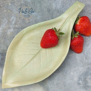 Hosszúkás levéltálka - ékszer - ékszertartó - ékszertartó tál - Meska.hu