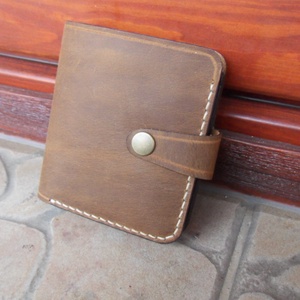 Bőr Pénz és Kártyatartó  Barna - táska & tok - pénztárca & más tok - pénztárca - férfi pénztárca - Meska.hu