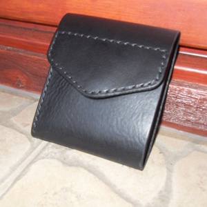 Bőr Pénztárca Hajtogatós - Meska.hu