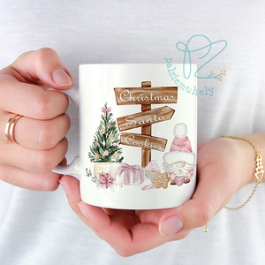 Karácsonyi Manós Kerámia Bögre - Táblák, Otthon & Életmód, Konyhafelszerelés, tálalás, Tálalás, Bögre & Csésze, Mindenmás, MESKA