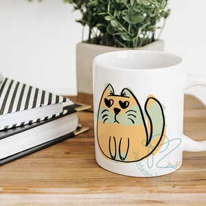 Szerelmes Cicás - Duci cica Kerámia Bögre - Meska.hu