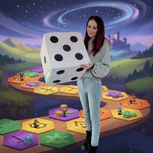 Óriás dobókocka 40x40 cm - játék & sport - sport és kikapcsolódás - más játékok, sportok - Meska.hu