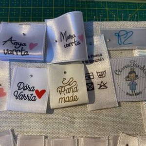 Egyedi Textilcímke - Meska.hu