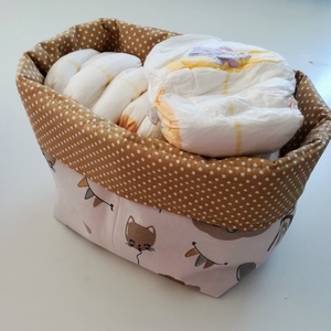 Textil tároló szett - otthon & életmód - tárolás & rendszerezés - tárolókosár - Meska.hu