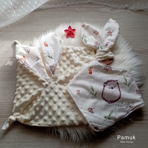 Vanília nyuszifüles szundikendő szett  - Meska.hu