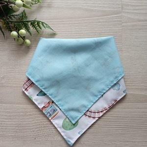 Vonatos nyálkendő  - ruha & divat - gyerekruha - Meska.hu