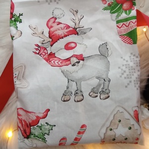 Mikulás zsák piros - karácsony - mikulás - mikulás zsák - Meska.hu