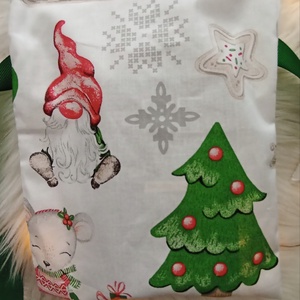 Mikulás zsák zöld  - karácsony - mikulás - mikulás zsák - Meska.hu