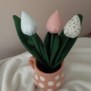 Textil tulipán - otthon & életmód - dekoráció - Meska.hu