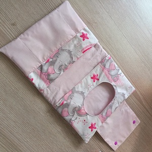 Pelenkázó neszeszer egészségügyi kiskönyv borítóval elefánt - táska & tok - pelenkatáska - pelenkatartó tok - Meska.hu