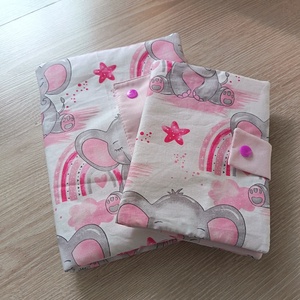 Pelenkázó neszeszer egészségügyi kiskönyv borítóval elefánt - táska & tok - pelenkatáska - pelenkatartó tok - Meska.hu