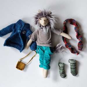 Öltöztethető Pamuki oroszlán - játék & sport - baba & babaház - öltöztethető baba - Meska.hu