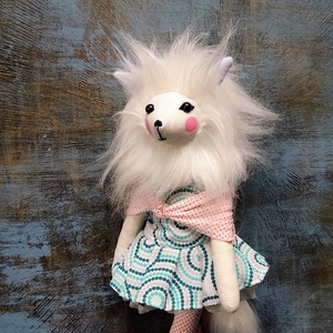 Pamuki sarki róka  - játék & sport - baba & babaház - öltöztethető baba - Meska.hu