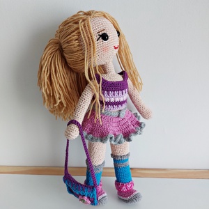 SZOFI baba horgolt amigurumi - játék & sport - baba & babaház - öltöztethető baba - Meska.hu