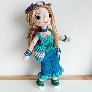 LUCA baba horgolt amigurumi - játék & sport - baba & babaház - öltöztethető baba - Meska.hu