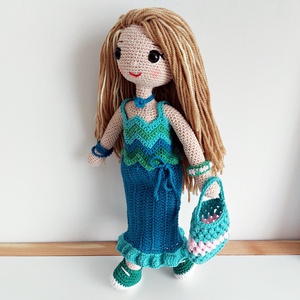 LUCA baba horgolt amigurumi - játék & sport - baba & babaház - öltöztethető baba - Meska.hu